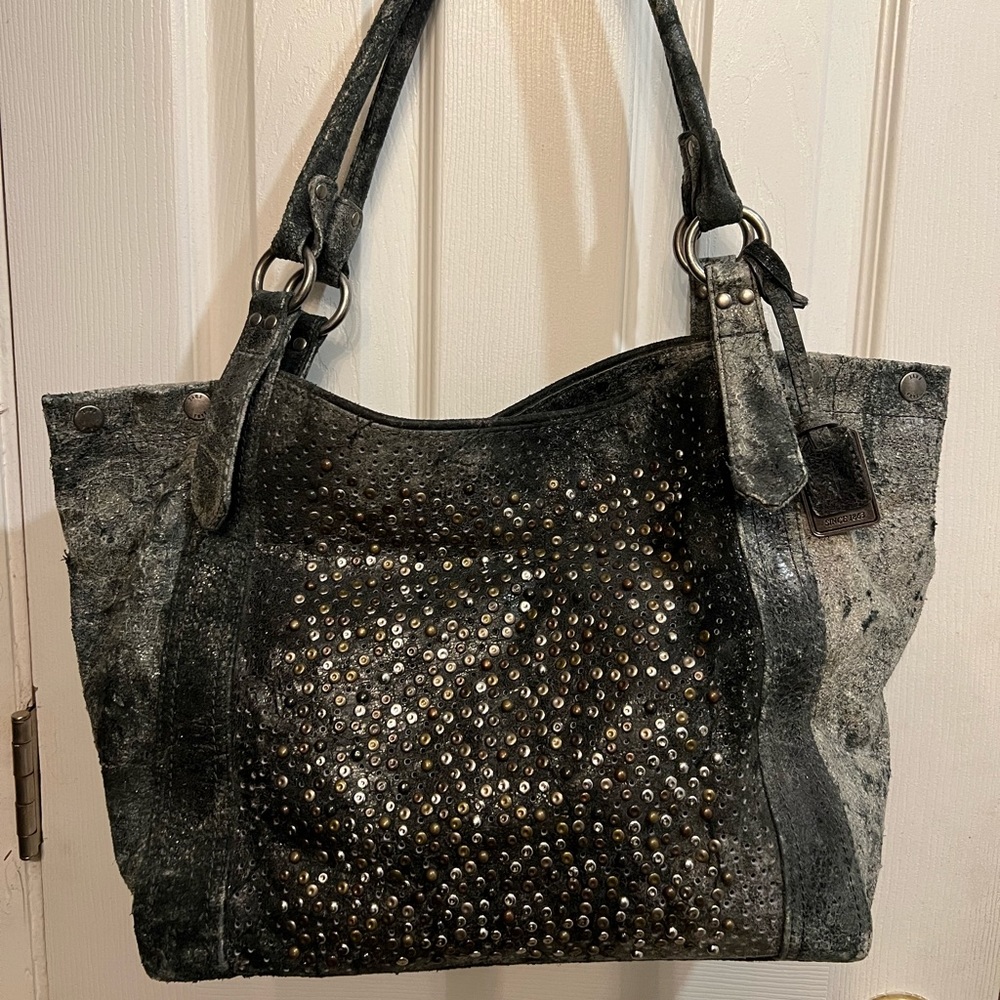 RARE Frye Deborah Studded Shoulder Bag